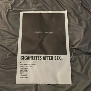 cigarettes after sex “k” album poster 12x18